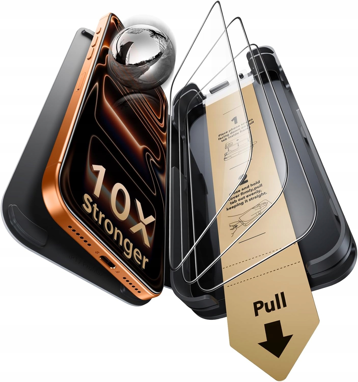 iPhone 17 Pro Sklo Esr Corning 9H Odolné proti pádům a poškrábání