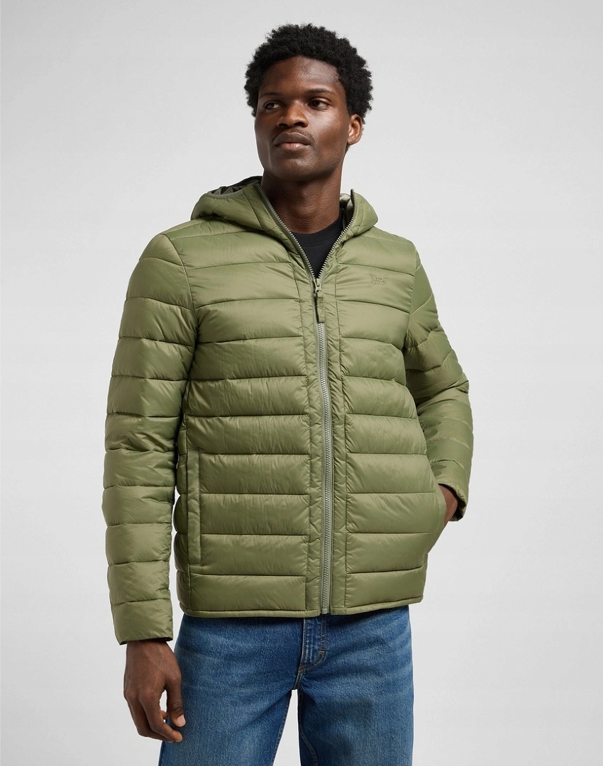 Pánská přechodová bunda Lee Puffer Jacket Mercantile Green 112371660 M