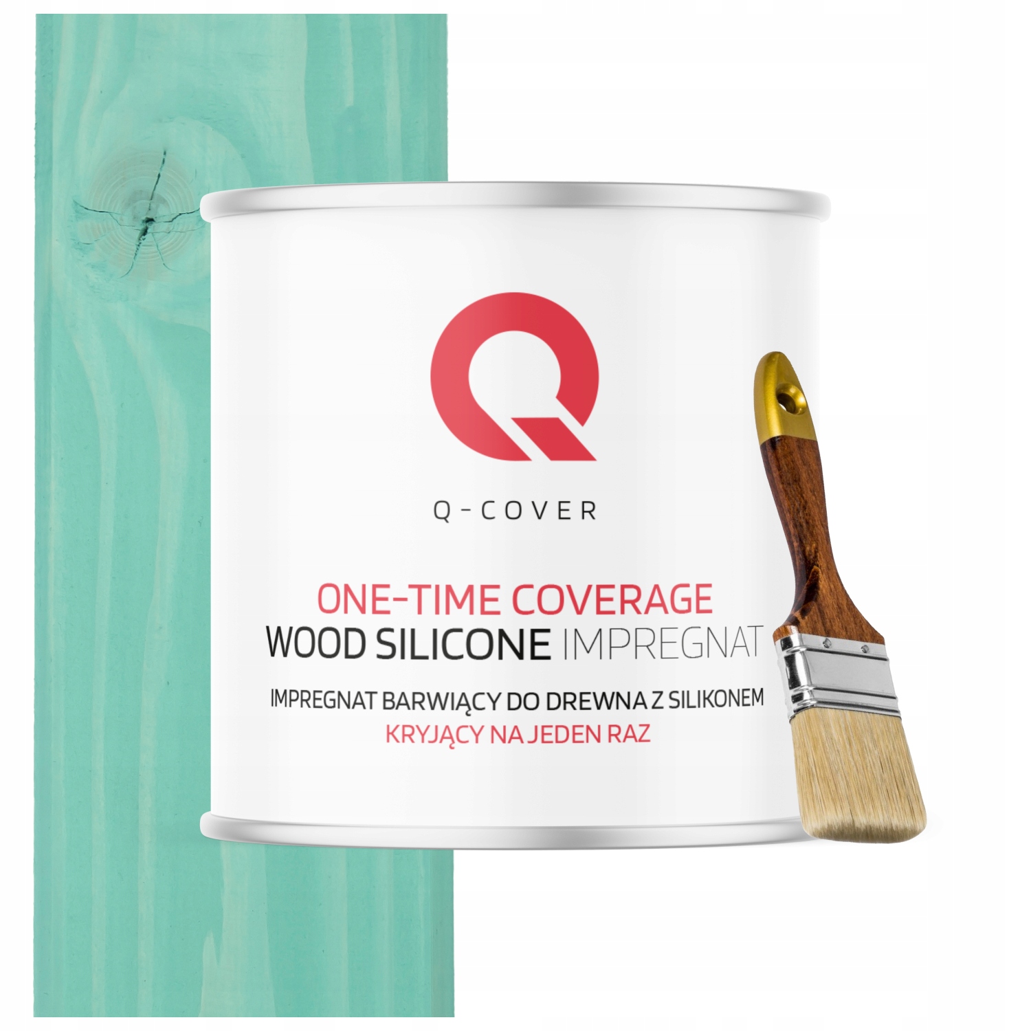 Impregnat Na Dřevo Krycí Na Jedno Použití Barva Mátová H1553 2,5L Dárek