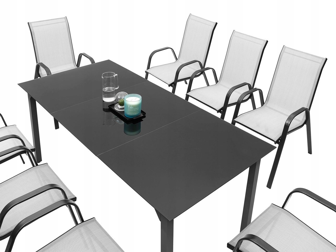 MEBLE OGRODOWE ZESTAW STÓŁ 8+1 NA TARAS BALKON Kod producenta MEBLE OGRODOWE