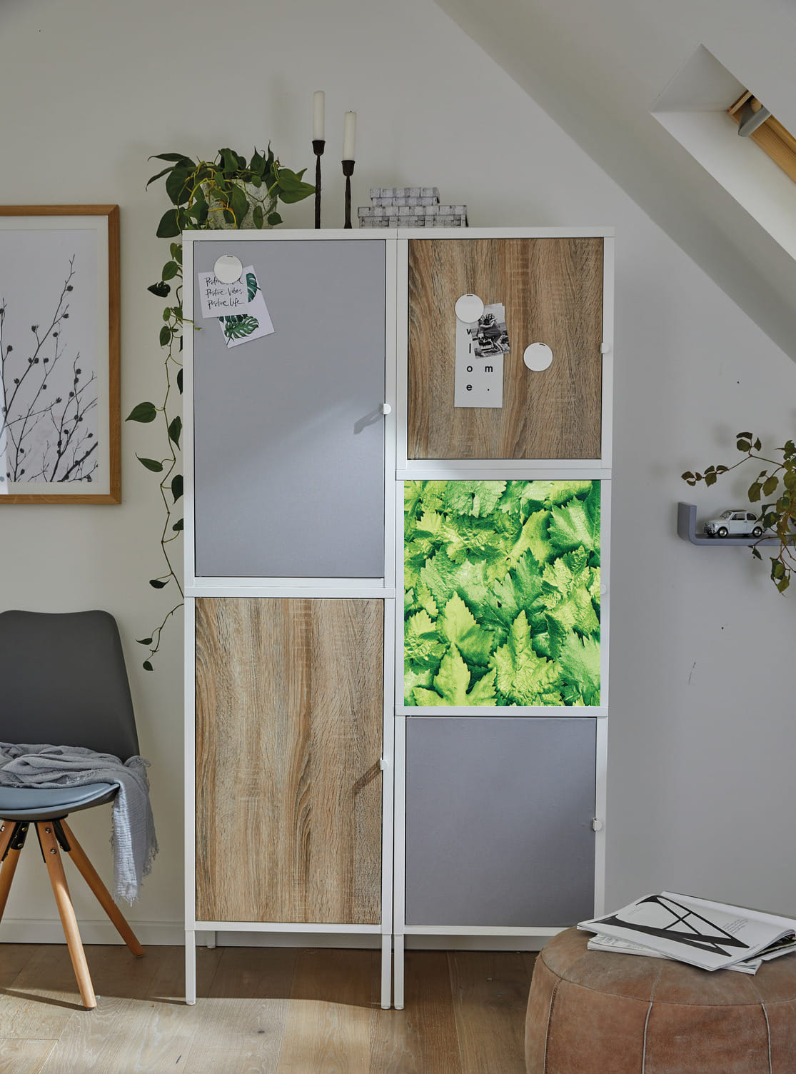 OKLEINA MEBLOWA SAMOPRZYLEPNA 45x50 LIŚCIE ZIELONA Kod producenta 55786