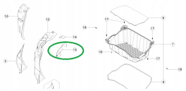 Tesla 3 Y wspornik portu ladowania 1102255 S0 B Catalog number for substitute 1102255S0B 1102255