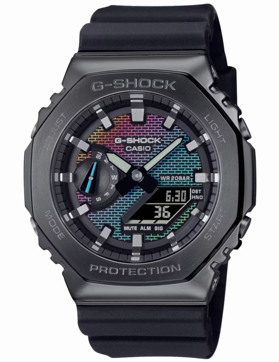 Ocelové sportovní pánské hodinky Casio G-shock GM-2100BRW Gwar3+3 Zibi Gravírování