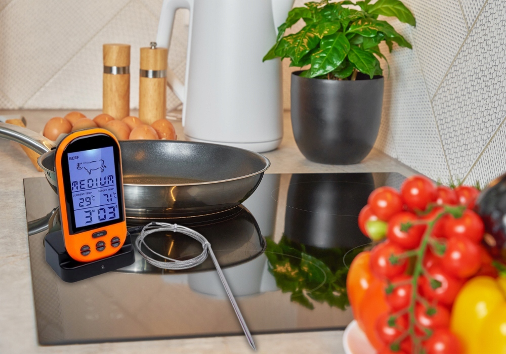 Bezprzewodowy termometr kuchenny do mięsa z sondą i LCD RegMag – Bezprzewodowy termometr do mięsa RegMag