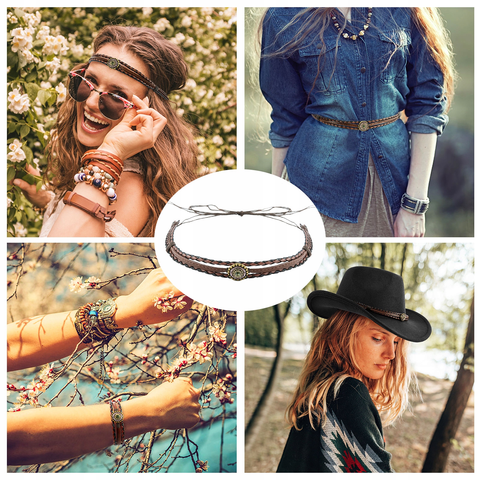 KAPELUSZ KOWBOJSKI COUNTRY WESTERN DLA DOROSŁYCH, KOWBOJ WESTERN Model Kapelusz