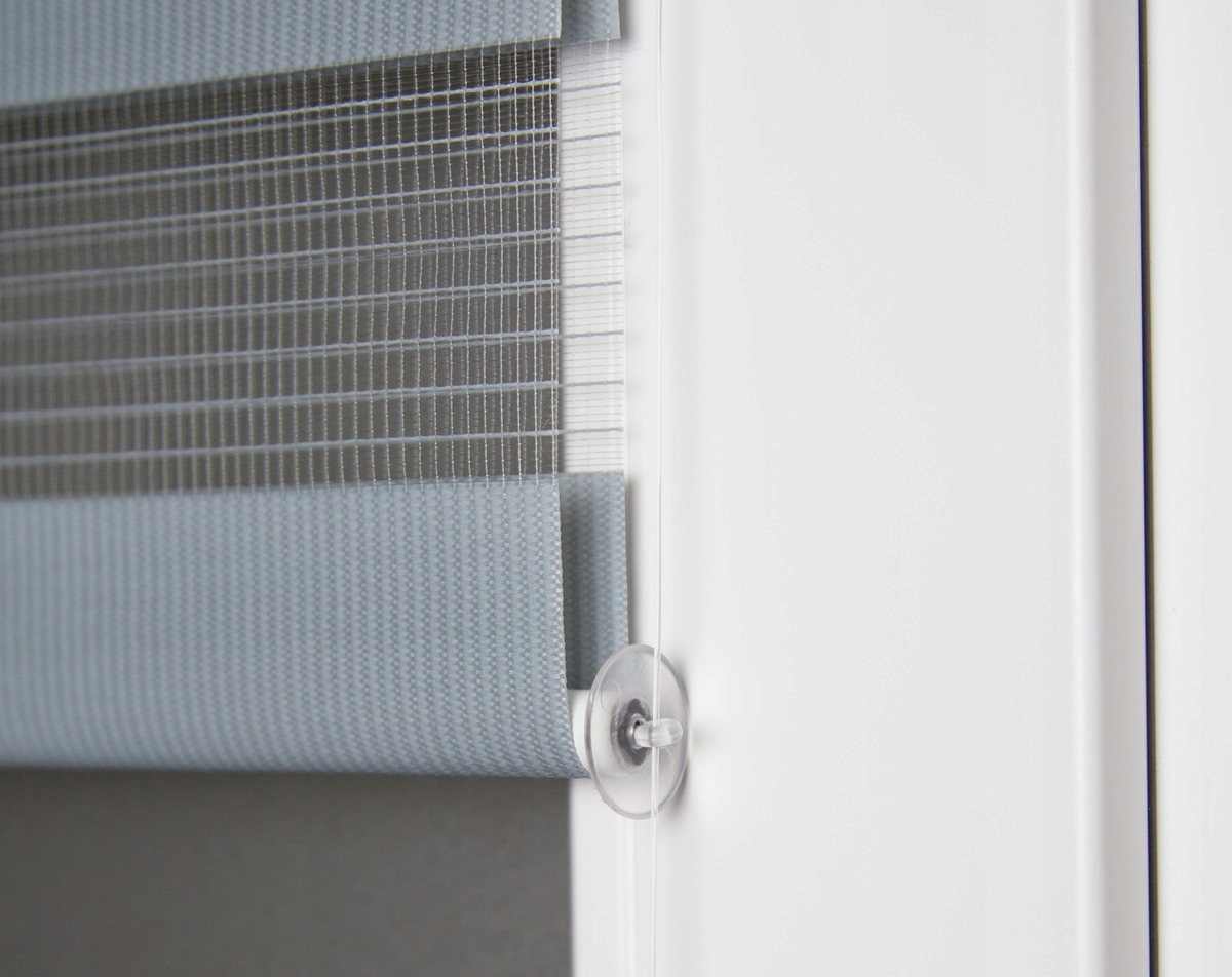 Roleta DZIEŃ i NOC 150x150cm na wymiar + OBCIĄŻNIK Typ montażu bezinwazyjny