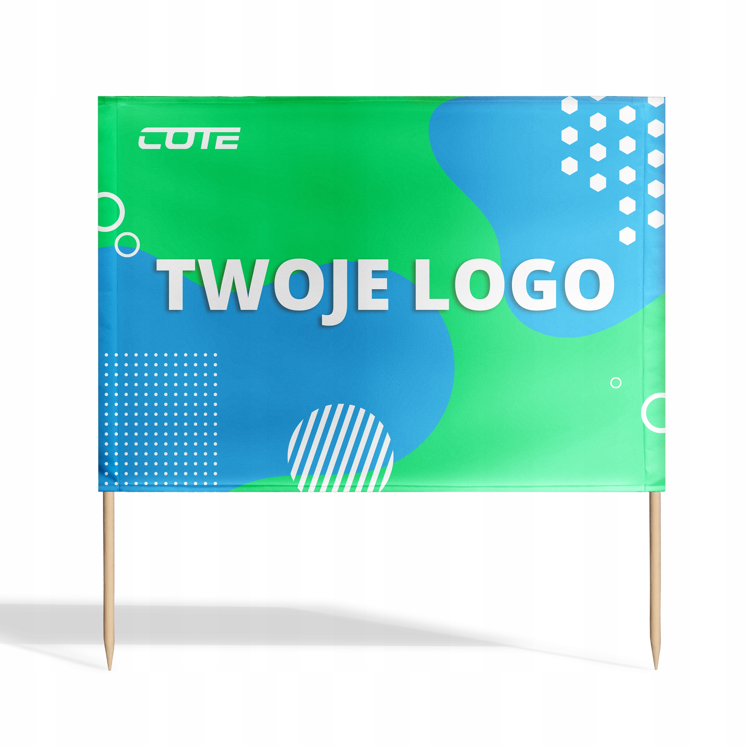 PARAWAN PLAŻOWY REKLAMOWY 8M Z LOGO + PROJEKT