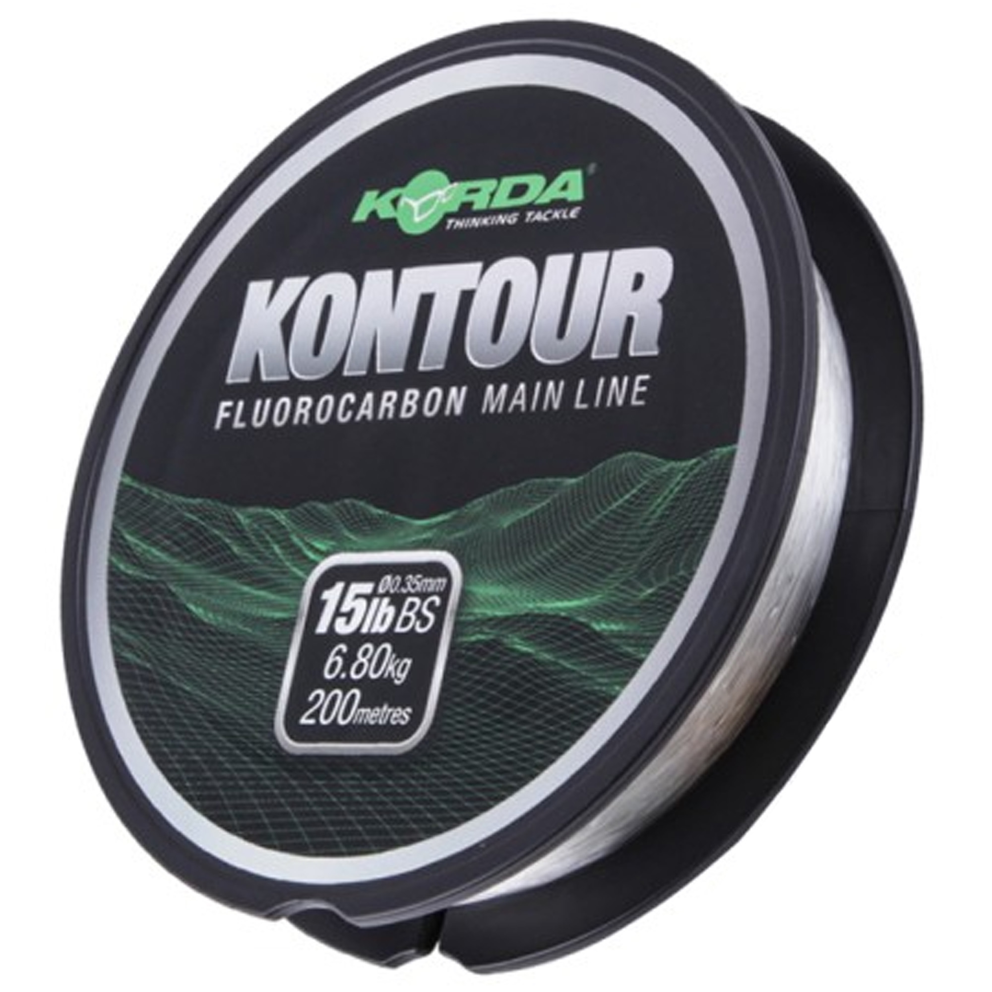 Żyłka fluorocarbon 15lb 200m wędkarstwo karpiowe Korda Kontour