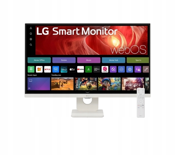 Bílý monitor 4K 27 palců Lg MyView Smart U 731 Sa W Ips 60 Hz 5 ms