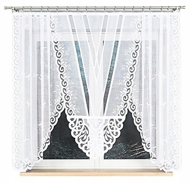 

Firanka Gotowa Krótka Panel V-ka Ażur 250X160 CM