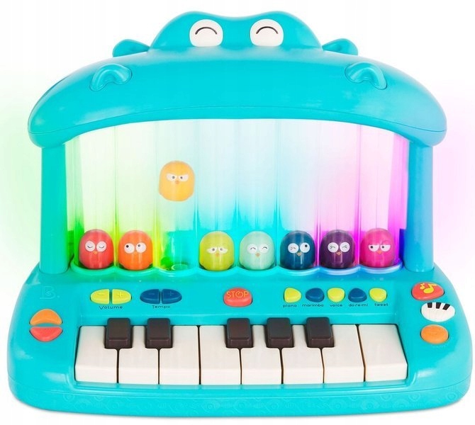 

Pianinko Hippo Pop Play ze skaczącymi ptaszkami