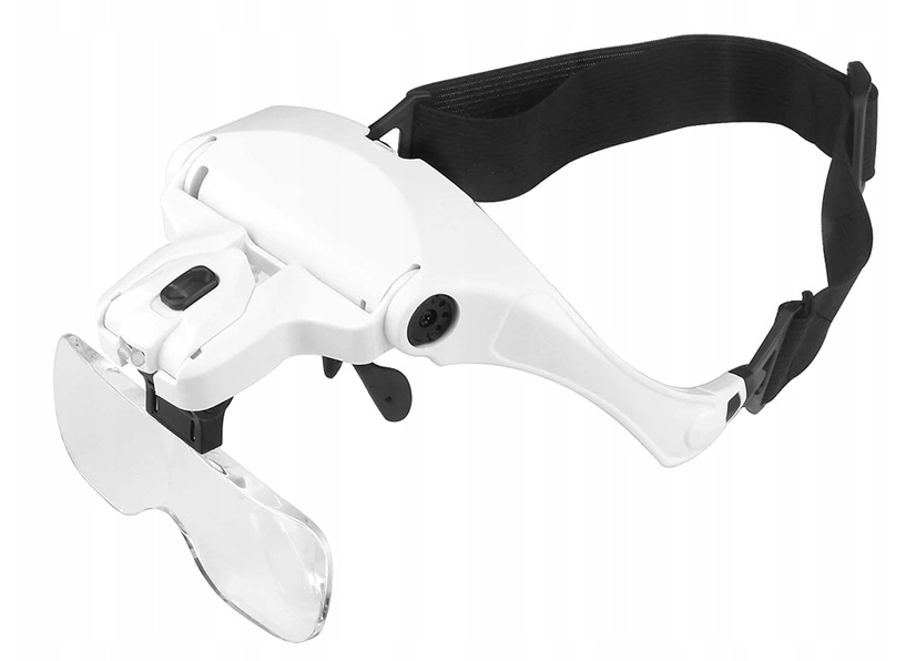 Okulary Powiększające Lupa Precyzyjne z Led 5x soczewek