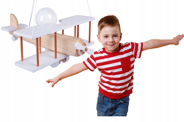 

Lampka Dziecięca Samolot Wisząca Sufitowa Żyrandol