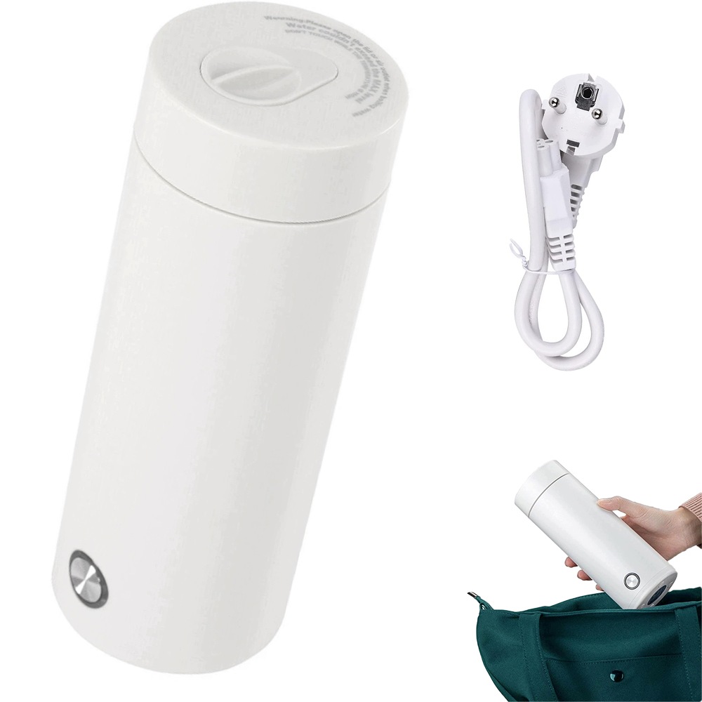 Elektrická turistická konvice 0,4L 300W malá cestovní bílá