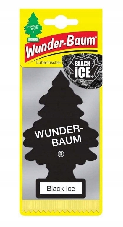 Choinka Zapachowa Zapach Wunderbaum Black Classic Zapach Black Ice