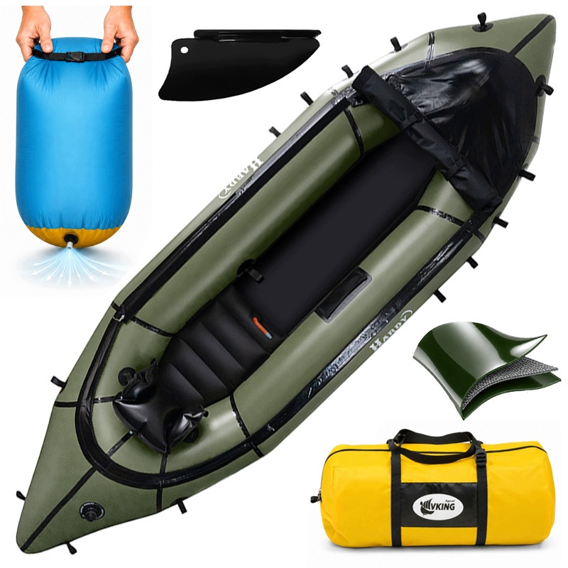 Packraft Vking Hardy 280 podwójnie wzmocniony i szybki bikerafting 2xTPU