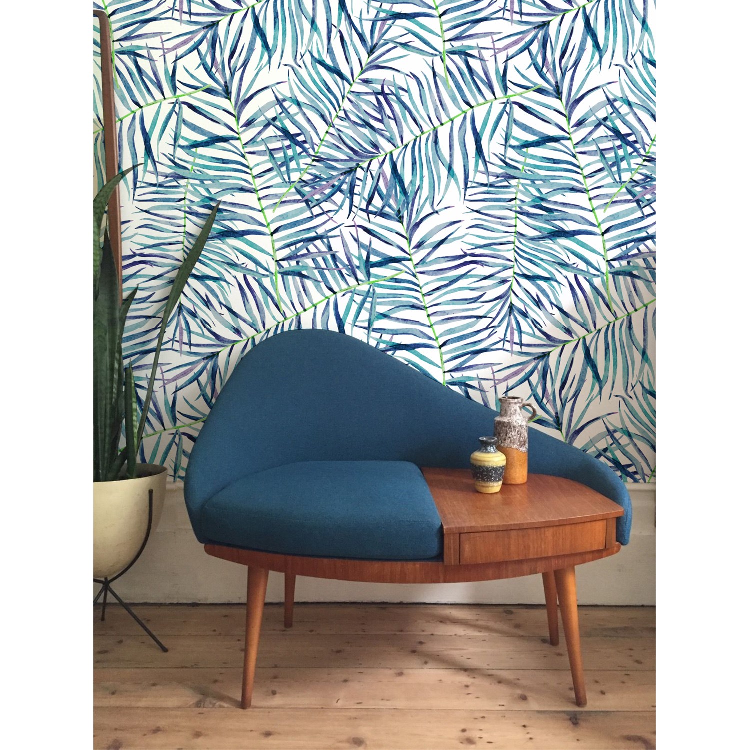 

Tapeta ścienna Egzotyczne smukłe liście 416x254 cm