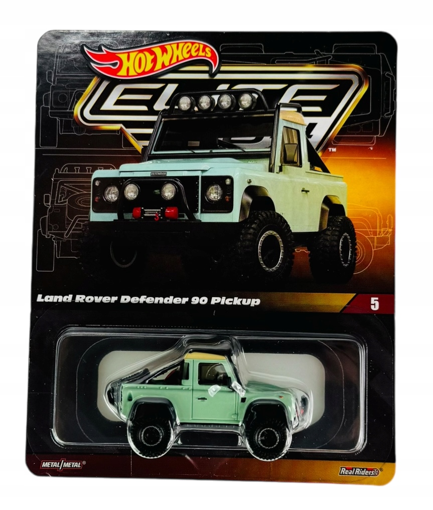 Hot Wheels Elite 64 Land Rover Defender 90 Pickup HGW12 Nový Sběratelský