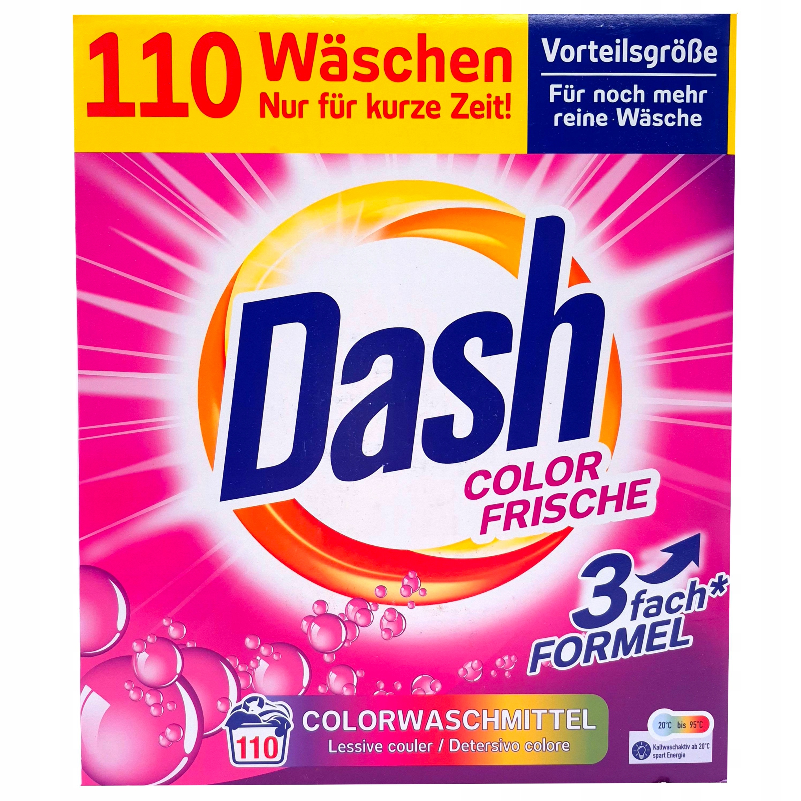 Levně Dash Color Frische prášek na barevné prádlo 110 praní 5,5 kg z Německa