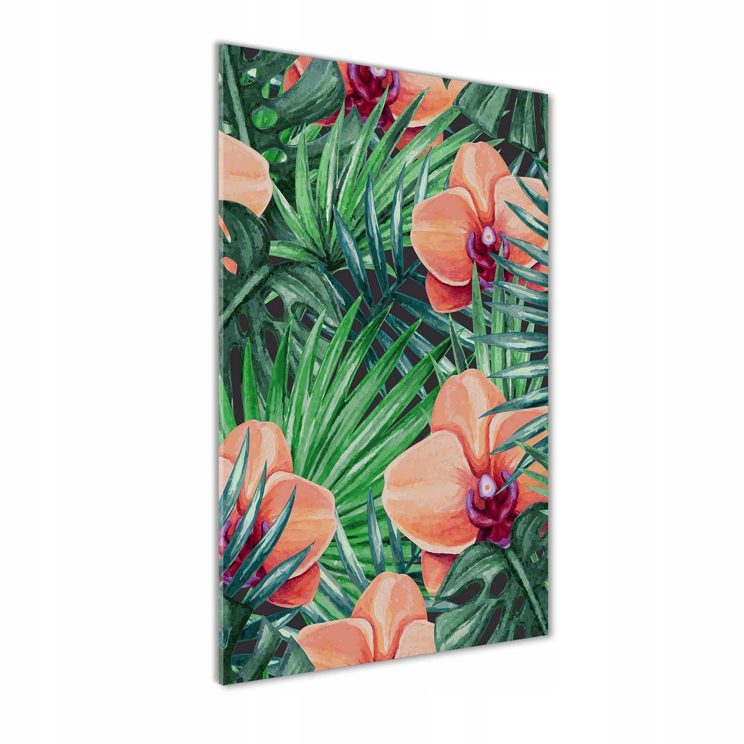 

Foto obraz szkło akrylowe Orchidea i palmy 70x140