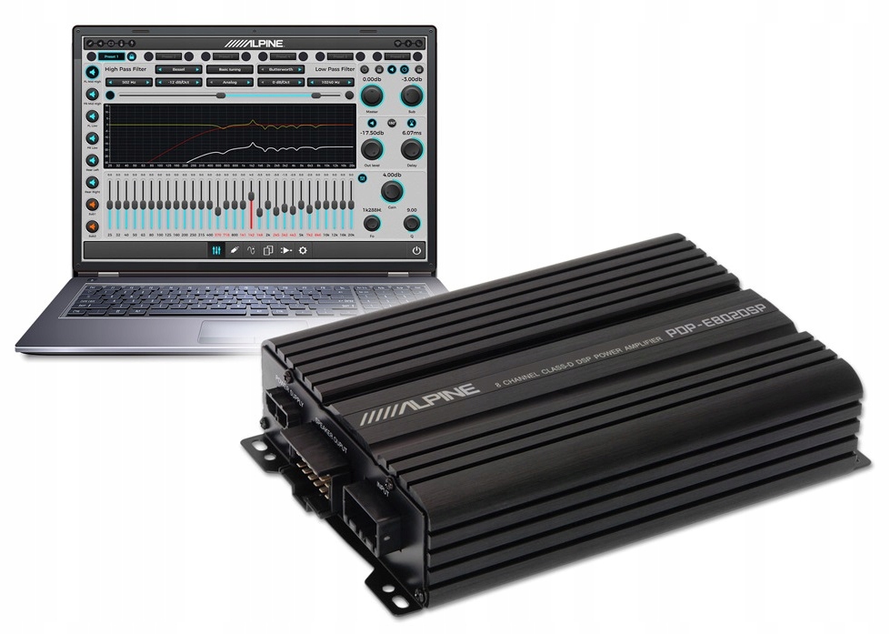 ALPINE PDP-E802DSP WZMACNIACZ Z DSP 8-KANAŁOWY 8x100W RMS WiFi BT DSP = HIT EAN (GTIN) 4958043824809