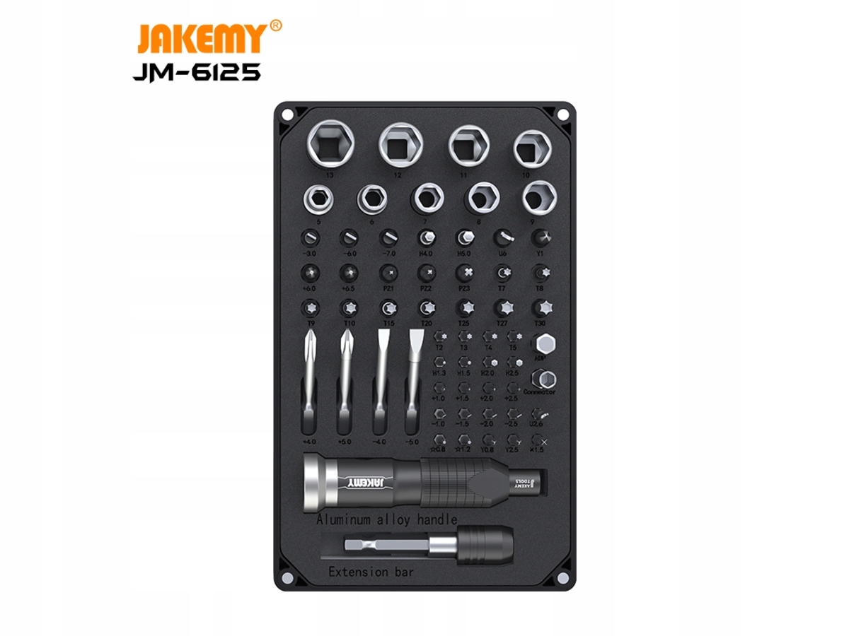 Wkrętak zestaw Jakemy JM-6125 60 el. Marka Jakemy