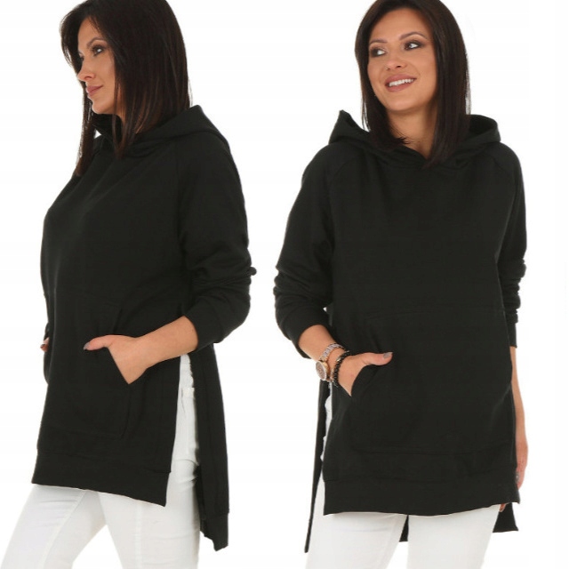 Moda Fresca F596 Luźna pastelowa Bluza z wycięciami