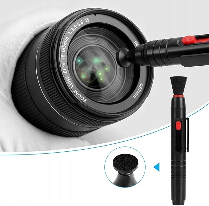 ZESTAW DO CZYSZCZENIA APARATU OBIEKTYWU OPTYKI DUŻY ROZBUDOWANY KOMPLET Kod producenta 6345733