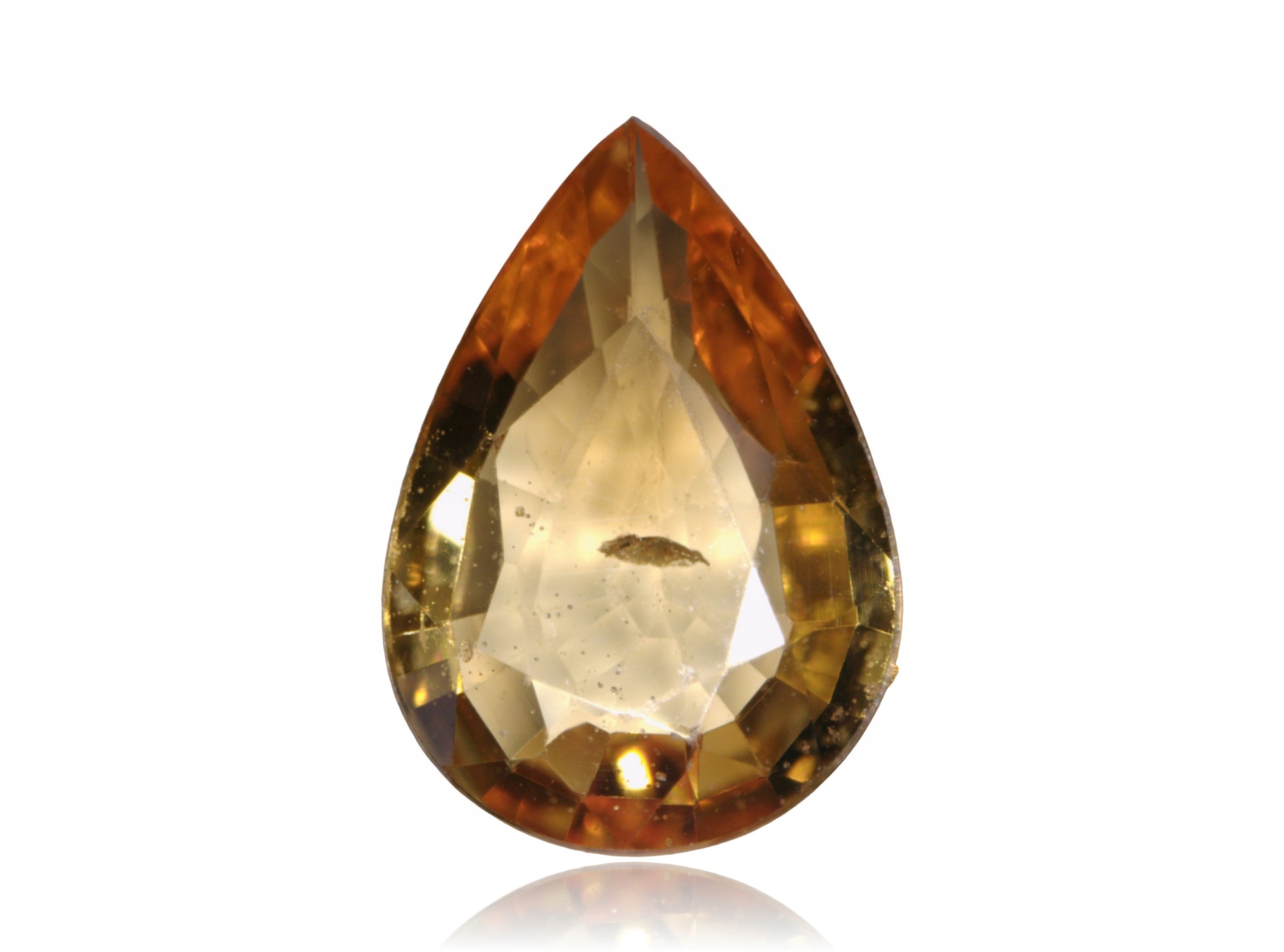 Safír 0.57ct Oranžová Lžička eCertifikát Wbd