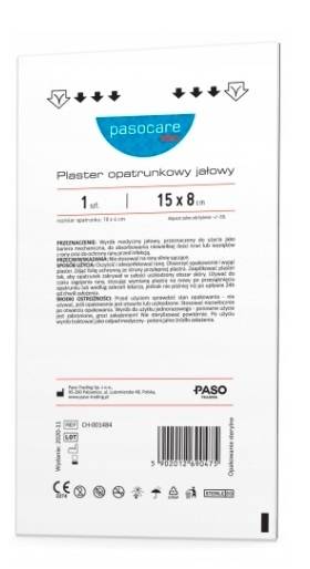 

Plaster jałowy opatrunkowy 15 x 8 cm Pasocare Med