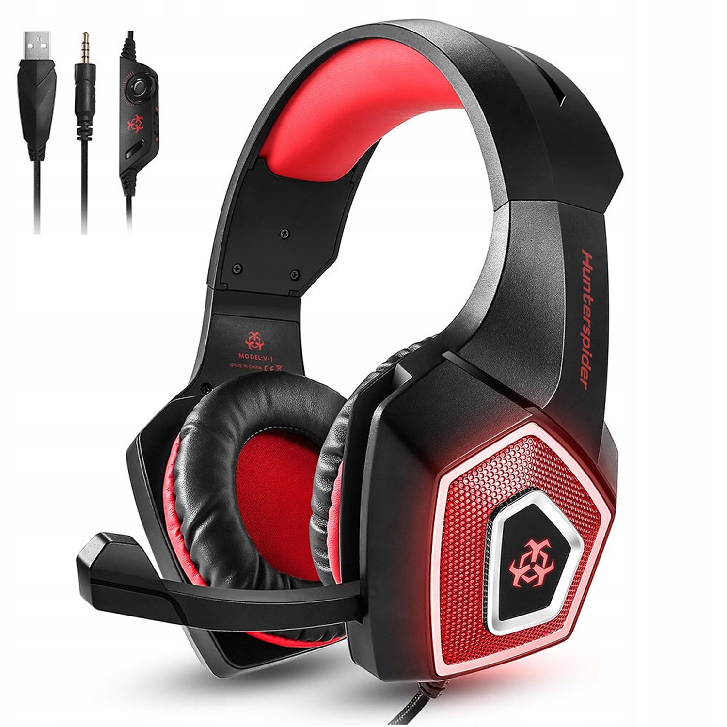 

Słuchawki wokółuszne gaming Hunterspider V1
