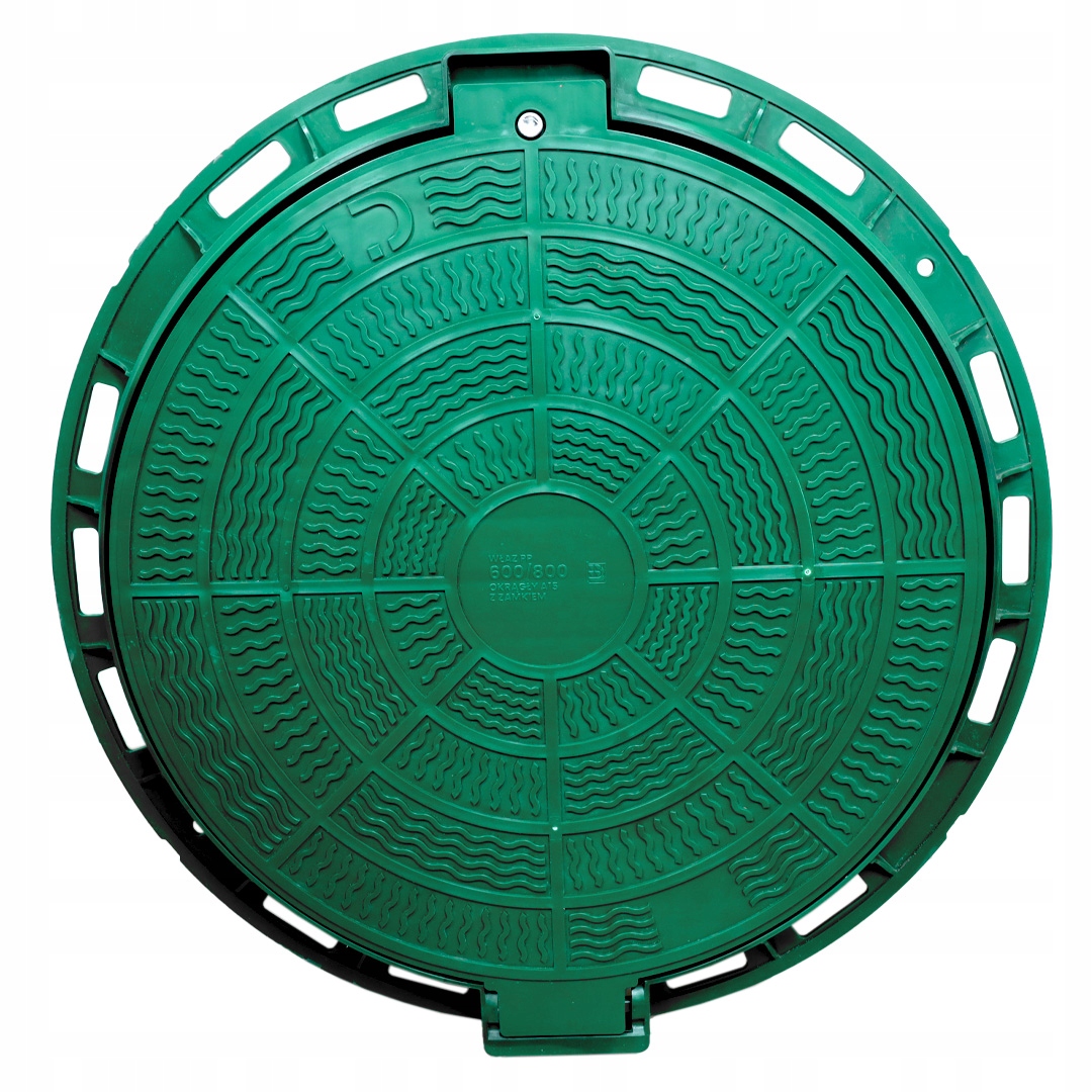 Kryt Zahradního Poklopu Ø600 Plastový Kulatý Pp 600 h75 A15 zelený