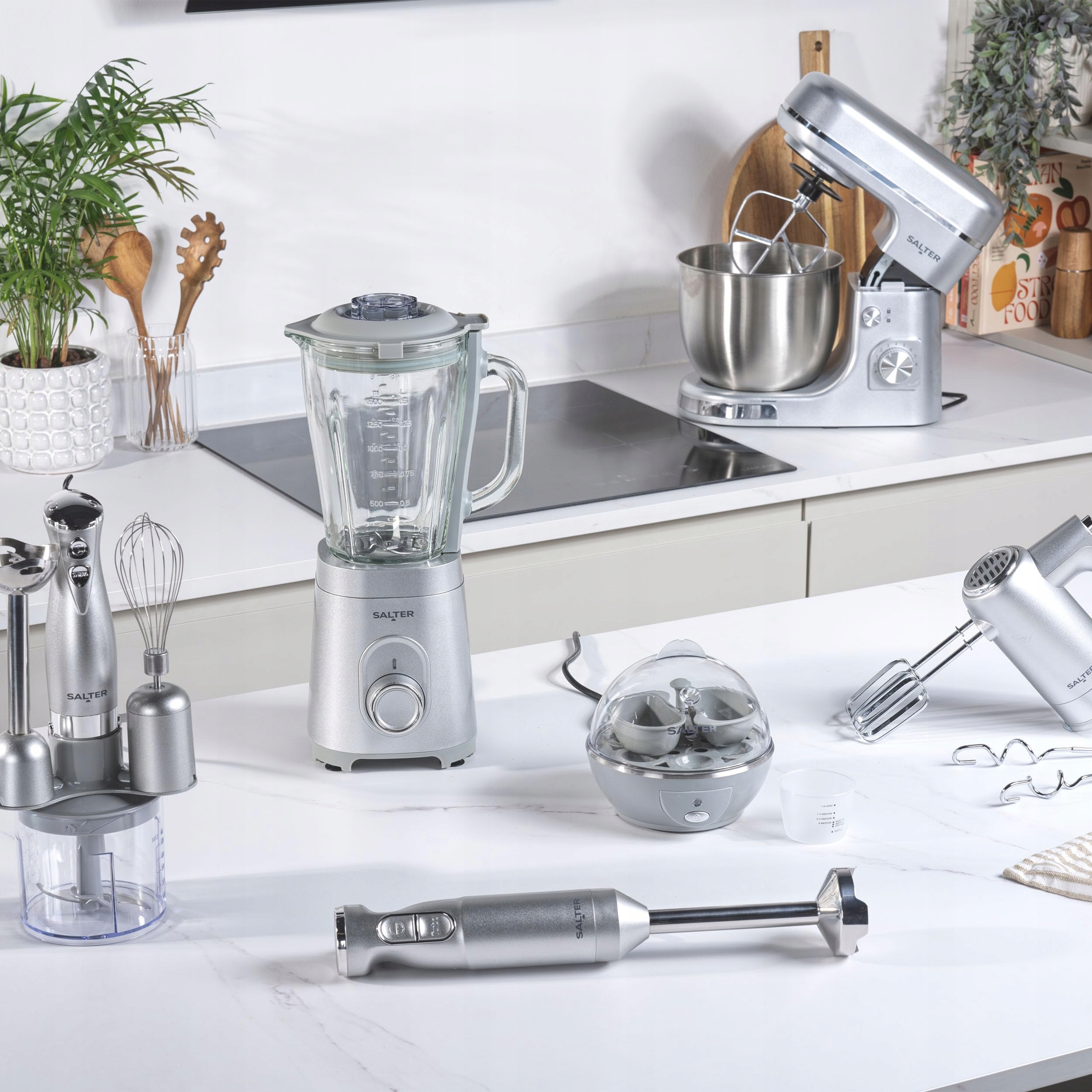 SALTER Aspen Blender I Mikser Ręczny 1000W Do Smoothie Zup Sosów — miniatura 2