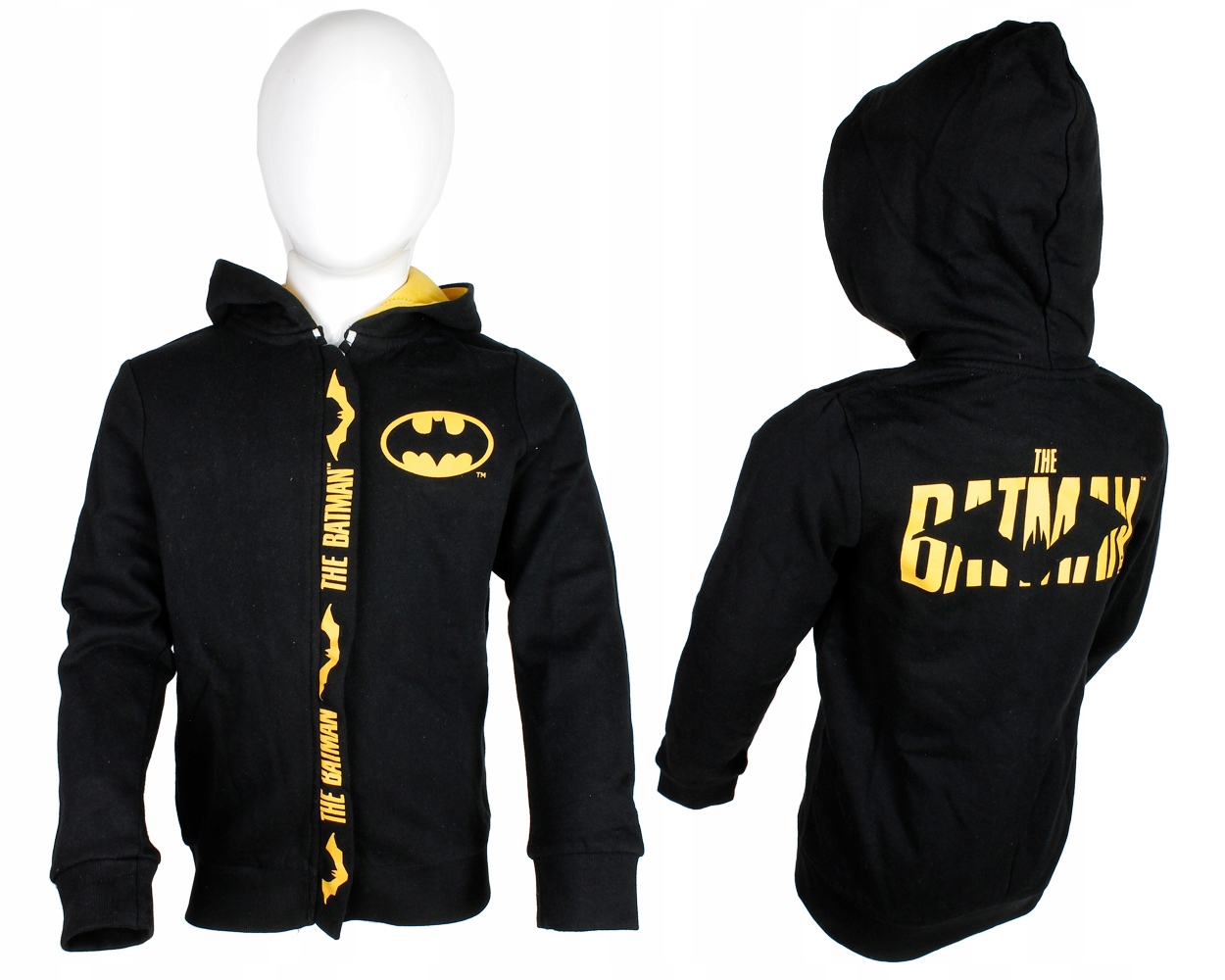 

R:104 Bluza Dla Chłopca Batman Kaptur Rozsuwana
