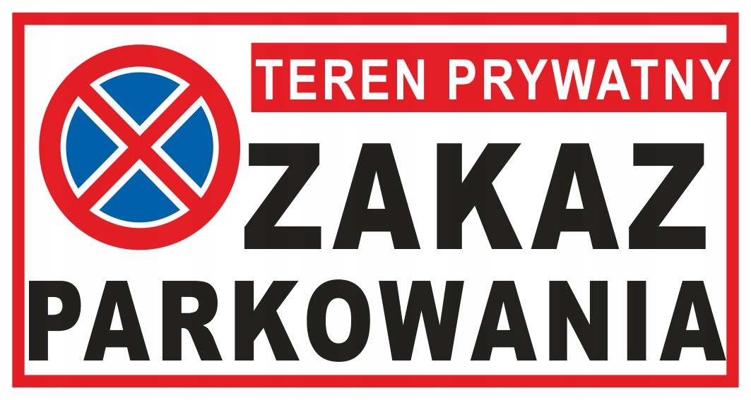 

Tabliczka Znak Teren Prywatny Zakaz Pcv 20x10cm