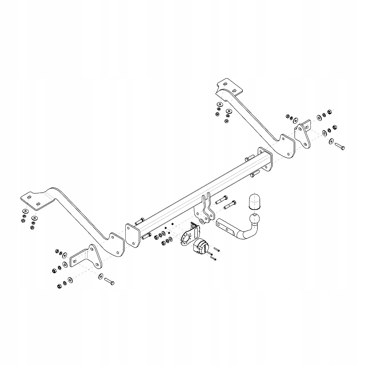Hak holowniczy Toyota ProAce City Verso Kombivan od 19 MODUŁ WIĄZKA 13 PIN Producent Steinhof