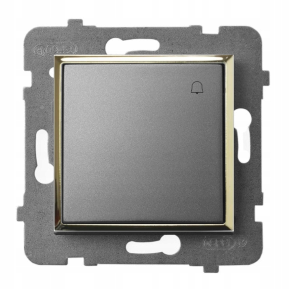 

Moduł Szary Złoto Bez Ramki Włącznik Dzwonkowy