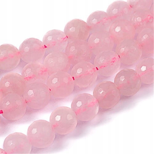 Kwarc 06 kamień naturalny fasetowany koraliki kule 6mm 5szt