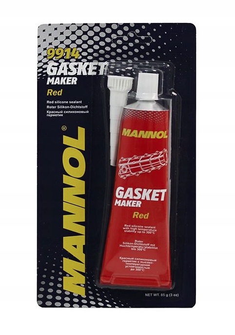 

uszczelniacz silikon czerwony Mannol 9914 +300°C