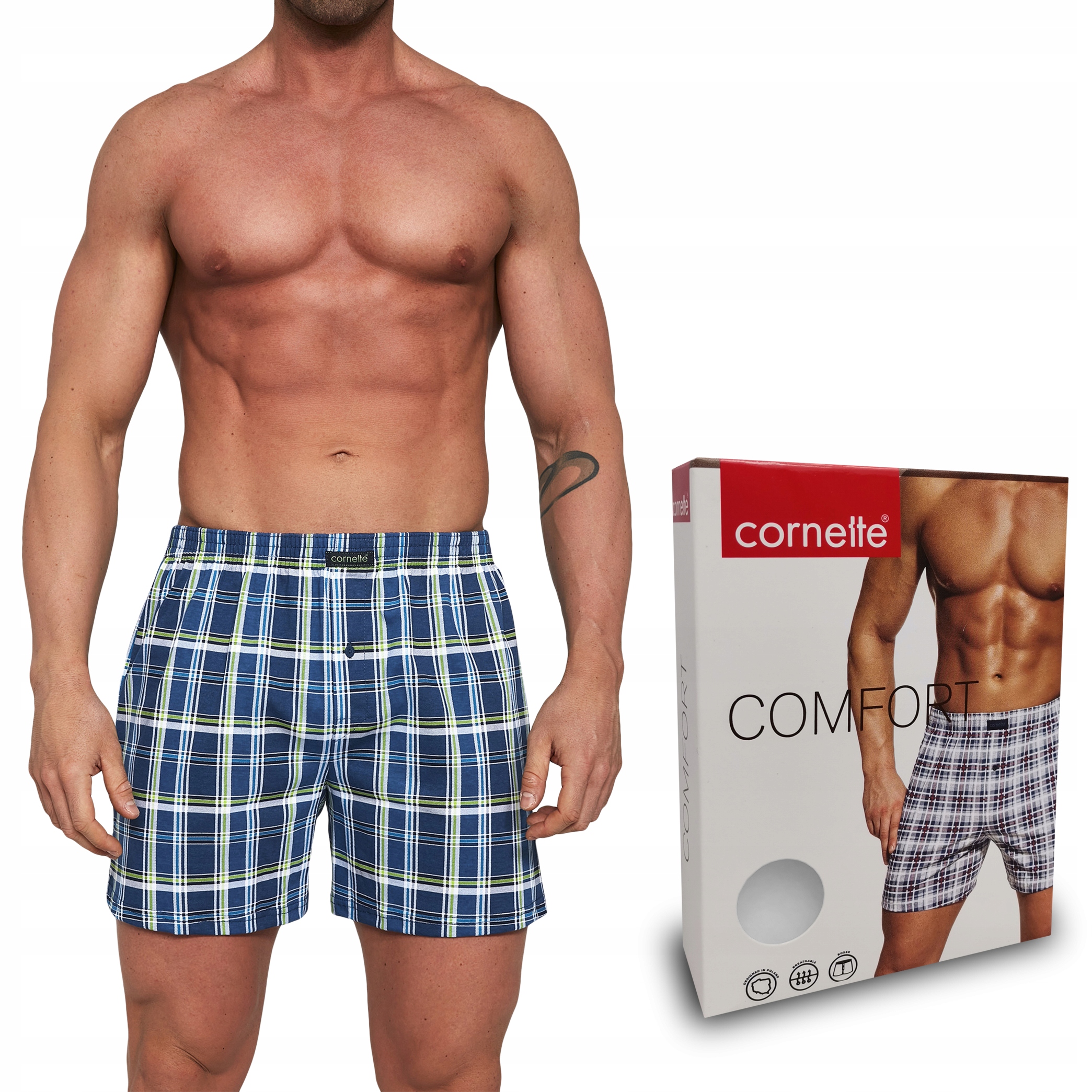 

bokserki Cornette Comfort cotton 002/210 krata XL