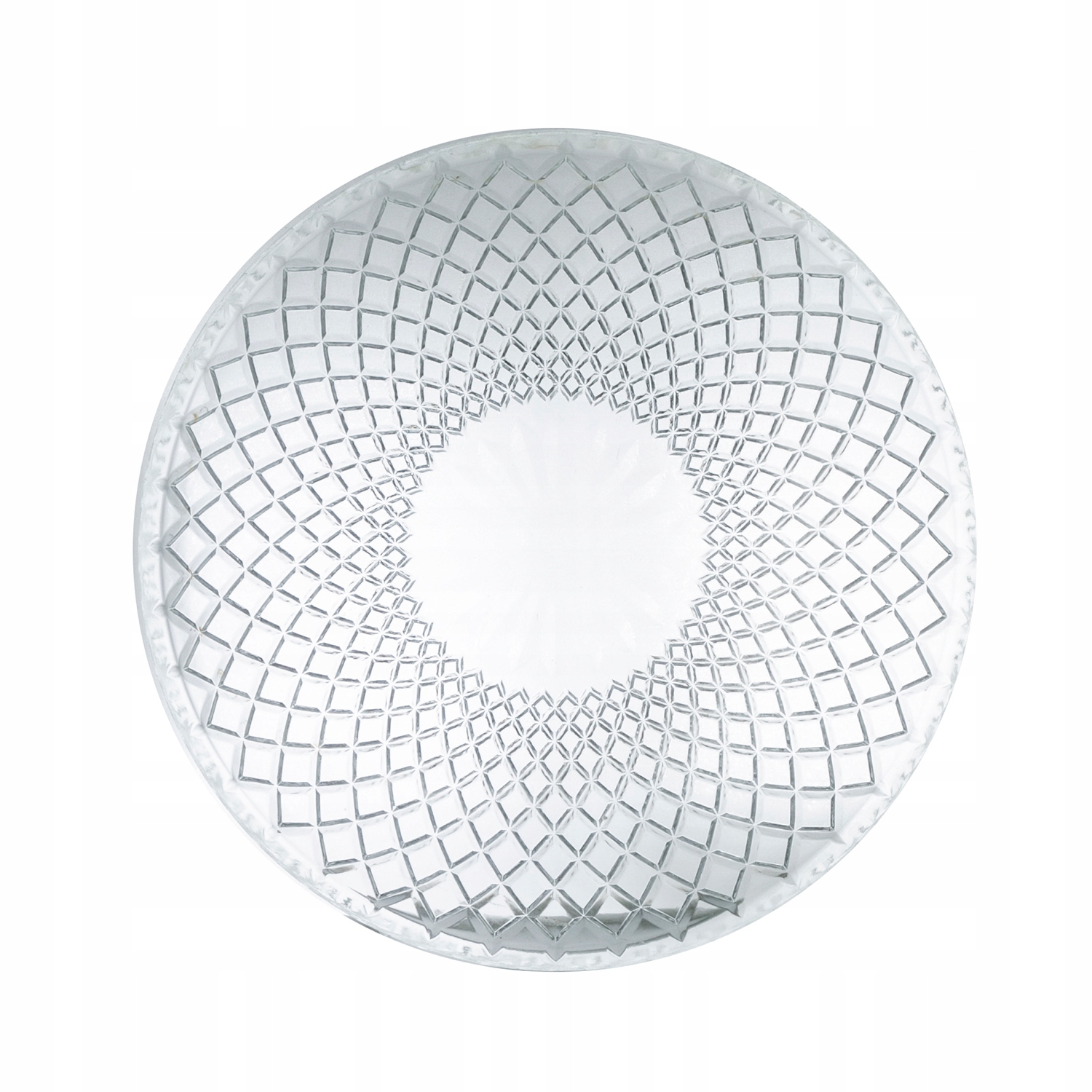 PATERA SZKLANA retro przezroczysta śr. 25cm