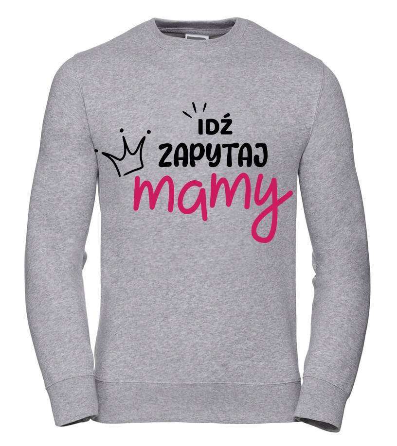 Pánská Mikina Jdi Zeptej se maminky 3XL Šedá Pro něj Chlapa Manžela Chlapa