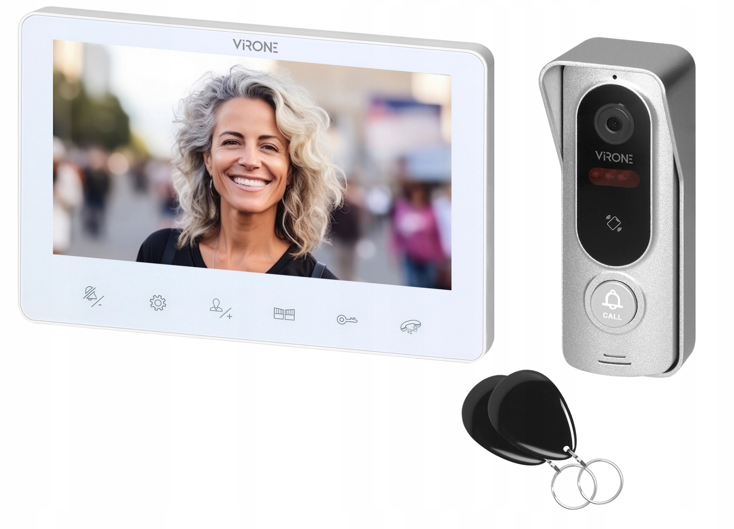 Virone Sada Videovrátnik Jednorodinný 4-žilový ovládač Brána