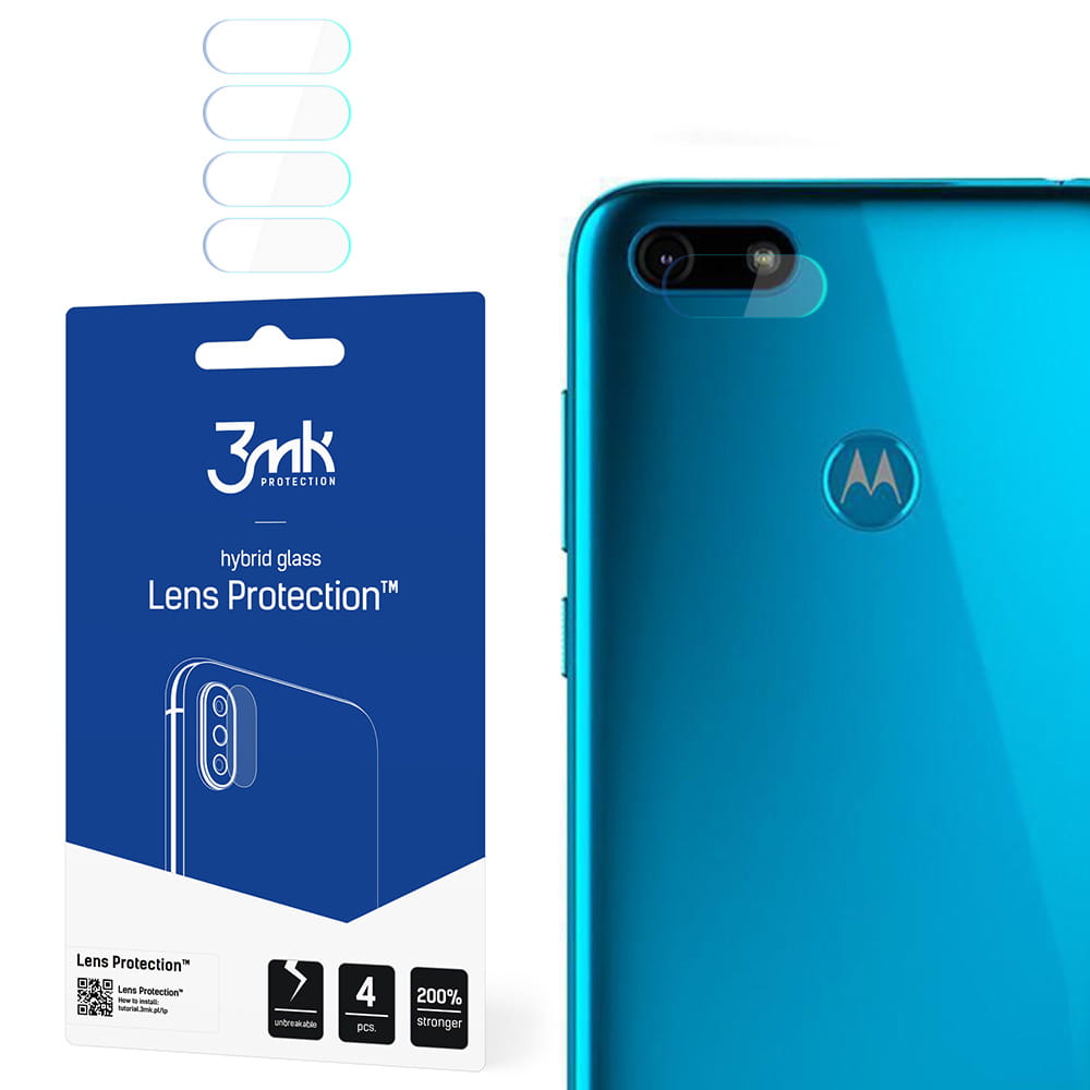 

Szkło hybrydowe na aparat do Moto E6 Play 3mk Lens
