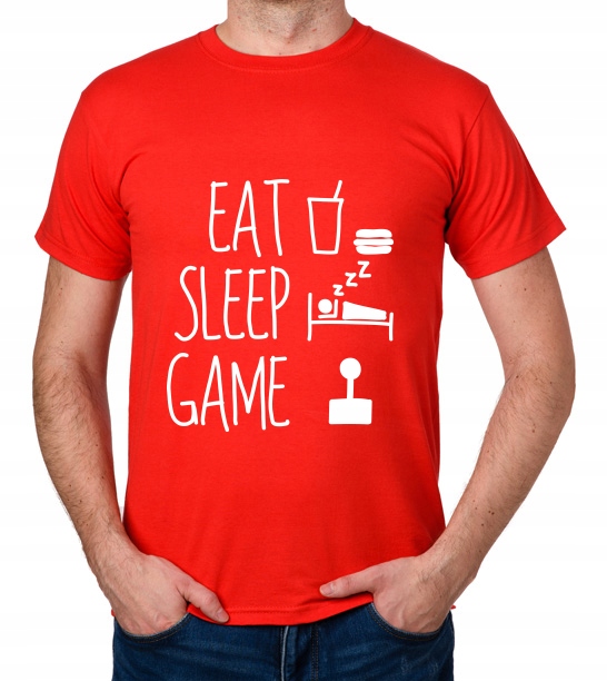 

koszulka Eat Sleep Game prezent