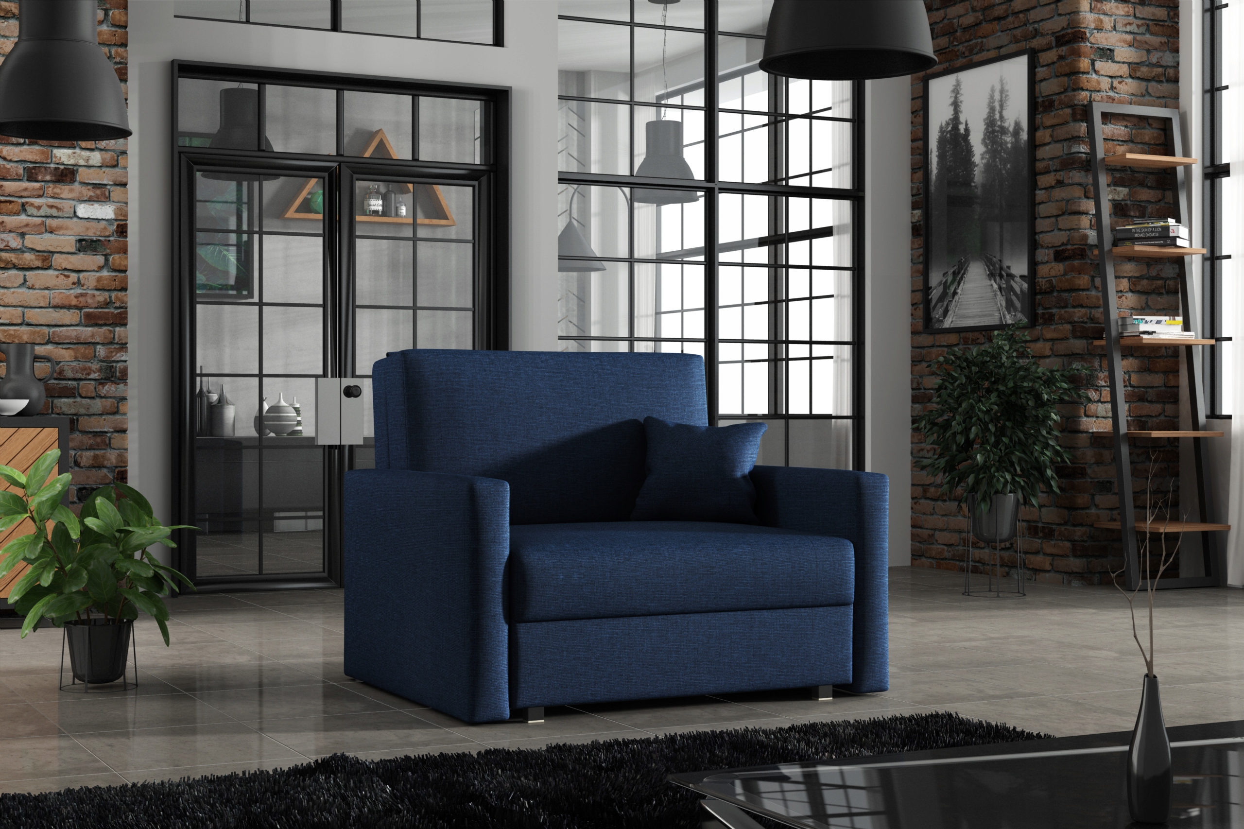 mała sofa VIGA I SMART fotel z funkcją spania Długość (cm) 196 cm