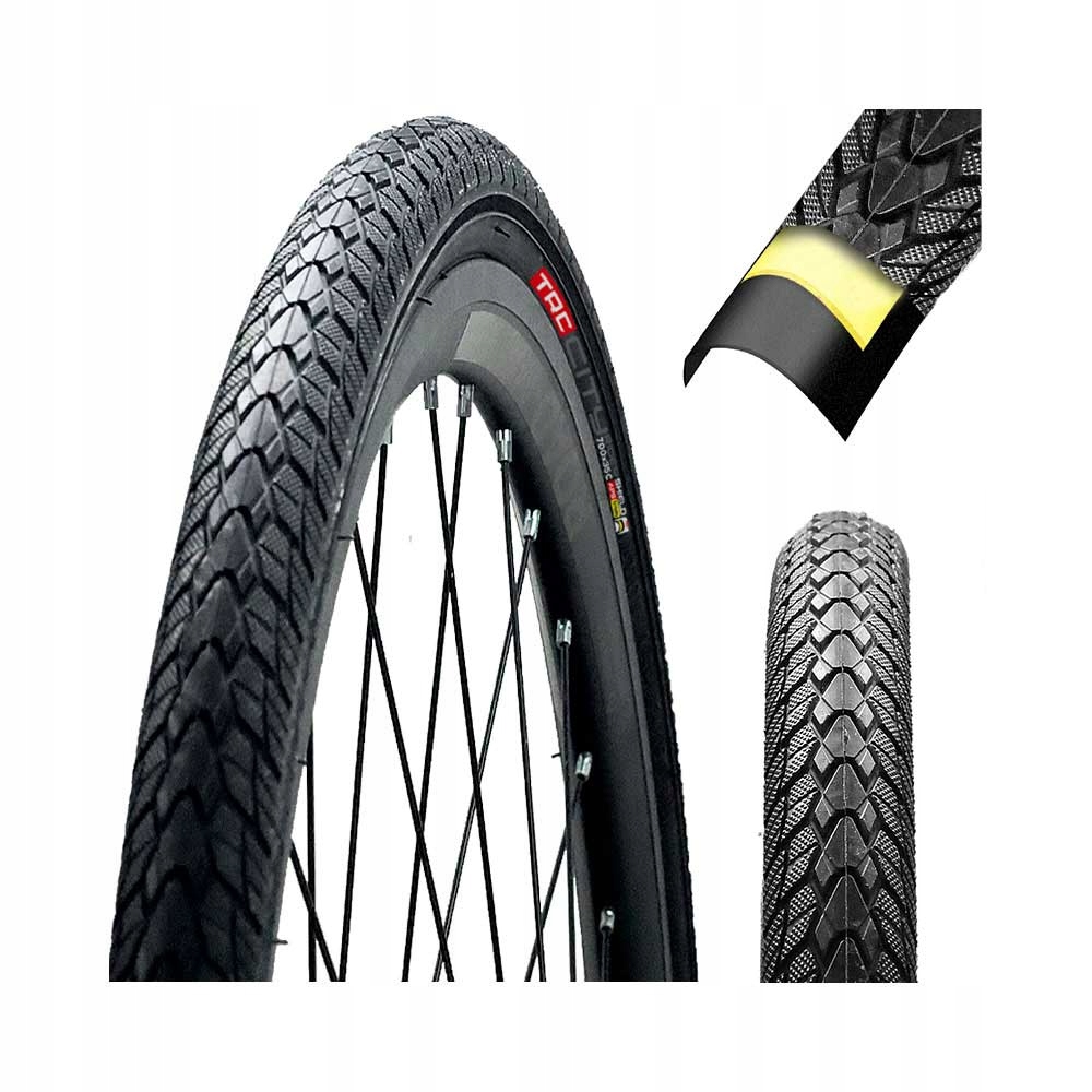 Opona rowerowa 28 Trc 700x35 37-622 Wkładka Antyprzebiciowa do roweru Mocna