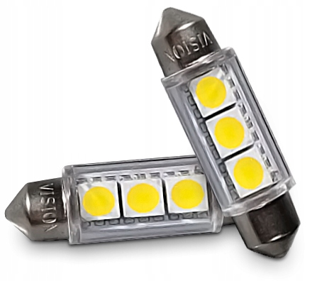 

Żarowka C5W Rurka Szlana 36MM 3 Led Smd Biała