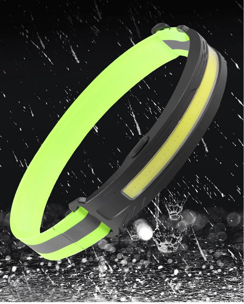 LATARKA CZOŁOWA LAMPKA CZOŁÓWKA COB RED LED USB-C LC3 Kolor dominujący czarny