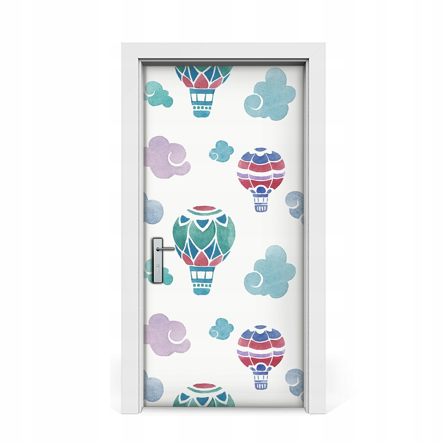 

Naklejka na drzwi okleina Balony i Chmury 95x205